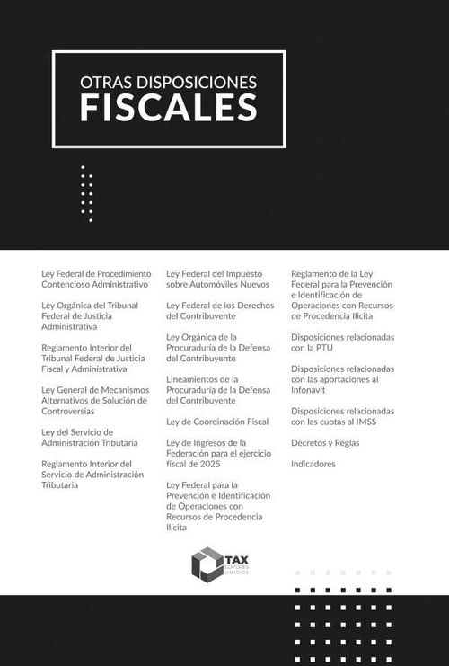 Otras Disposiciones Fiscales 2025