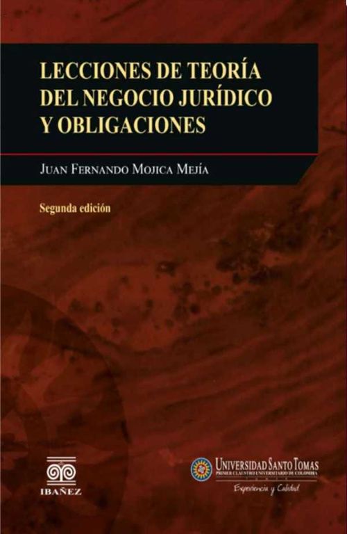 Lecciones de teoría del negocio jurídico y obligaciones