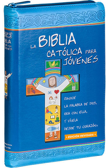 BIBLIA CATOLICA PARA JOVENES DOS TINTAS SIMIL CREMALLERA