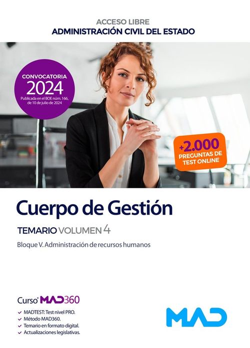 CUERPO GESTION ADMINISTRACION CIVIL ESTADO VOLUMEN 4