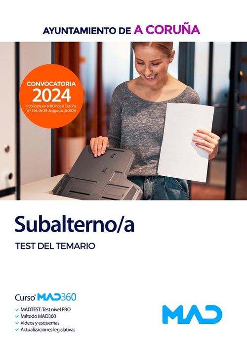 SUBALTERNOA TEST TEMARIO AYTO A CORUNA