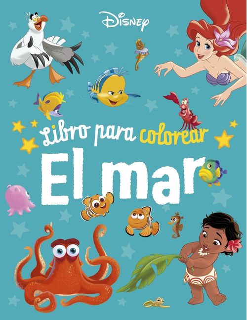 DISNEY LIBRO PARA COLOREAR EL MAR
