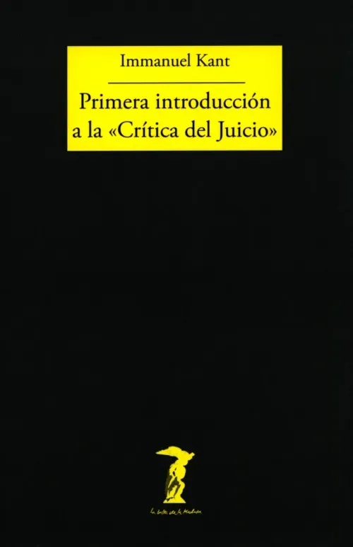 Primera introduccion a la Critica del Juicio
