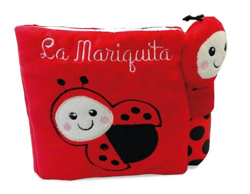 LA MARIQUITA libro del bebe con sonajero