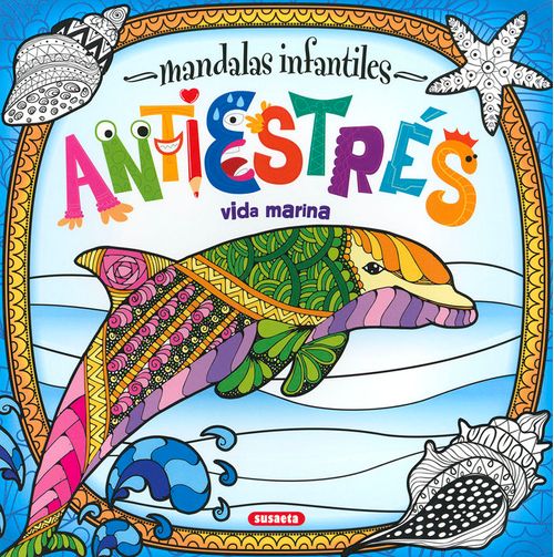 Mandalas infantiles antiestres Vida marina