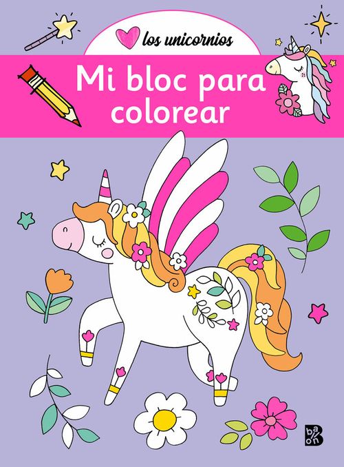 UNICORNIOS MI BLOC PARA COLOREAR