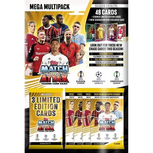 MEGA MULTIPACK CARTAS MATCH ATTAX CHAMPIONS LEAGUE 24-25