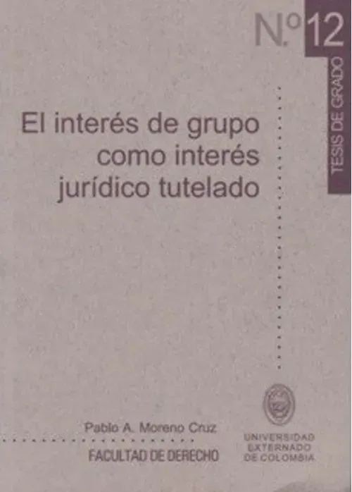 El interes de grupo como interes juridico tutelado
