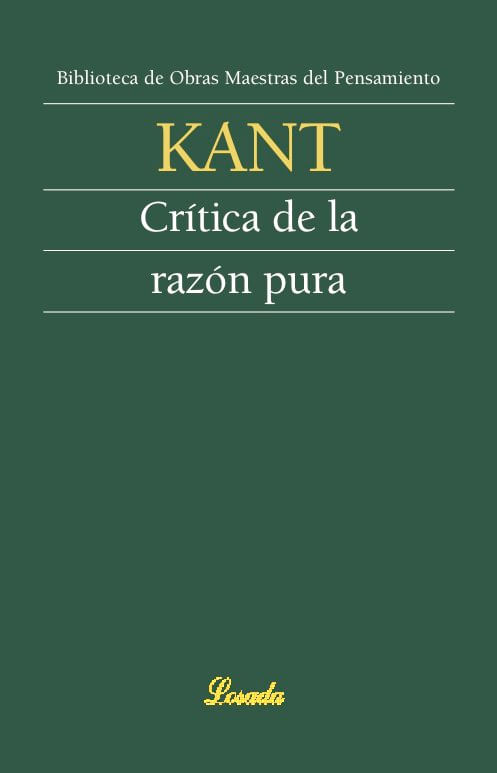 CRITICA DE LA RAZON PURA