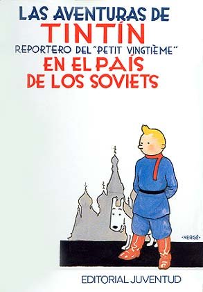Tintin en el pais de los soviets cartone