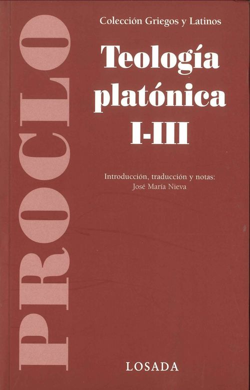 TEOLOGIA PLATONICA I-III