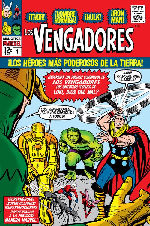 BIBLIOTECA MARVEL LOS VENGADORES 1 1963-64 THE AVENGERS 1-6 USA