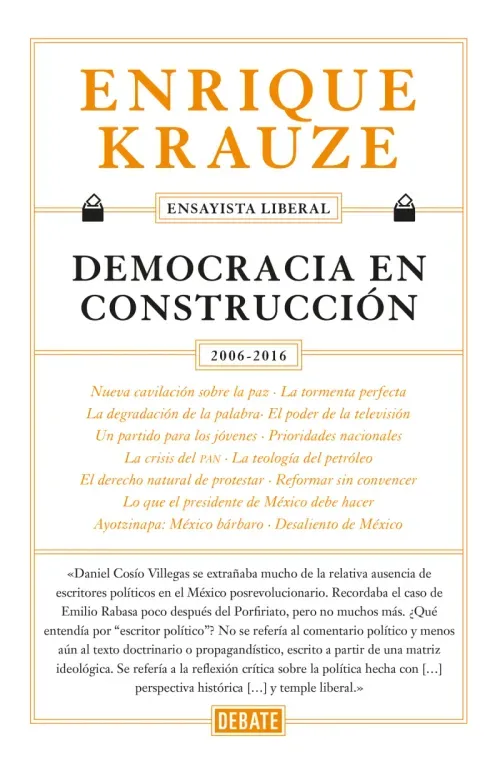 Democracia en construccion Ensayista liberal 6