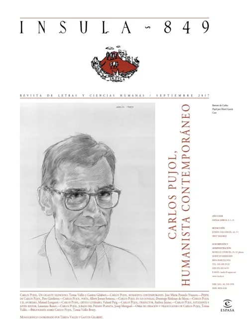 Carlos Pujol humanista contemporaneo Insula n 849 septiembre 2017