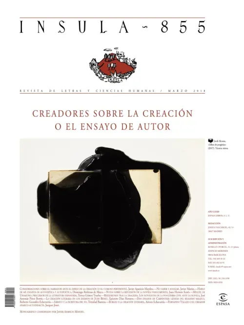Creadores sobre la creacion o el ensayo de autor  Insula n 855 marzo de 2018