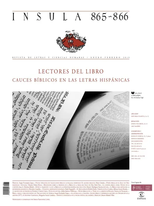 Lectores del Libro cauces biblicos en las letras hispanicas Insula n 865-866