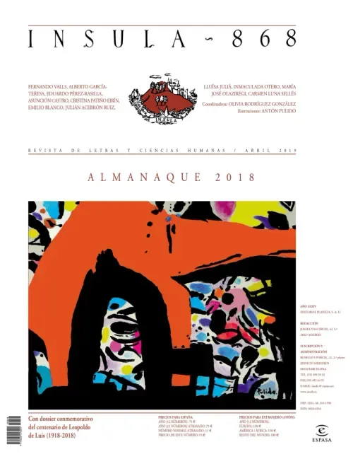 Almanaque 2018 Insula n 868 abril de 2019