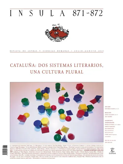 Cataluna dos sistemas literarios una cultura plural Insula n 871-872