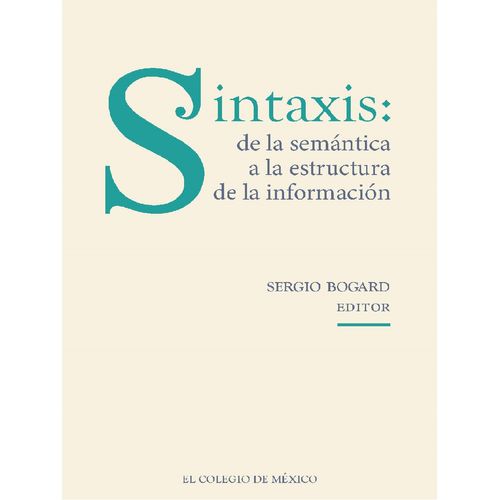 Sintaxis de la semantica a la estructura de la informacion