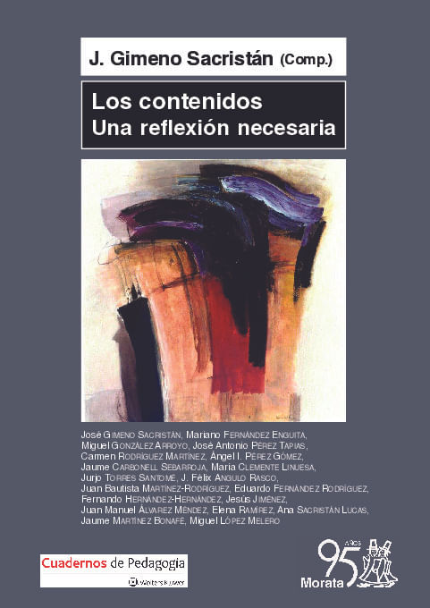 Los contenidos una reflexion necesaria