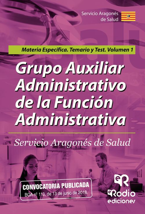 Grupo AuxiliarAdministrativo de la Funci243n Administrativa Servicio Aragon233s de Salud Materia Esp