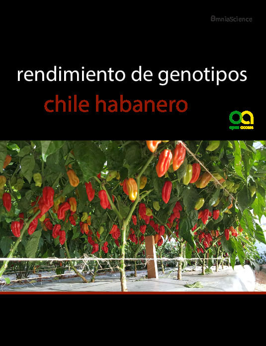 Crecimiento desarrollo y rendimiento de genotipos de chile habanero Capsicum chinense Jacq