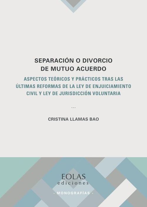 Separacion o divorcio de mutuo acuerdo