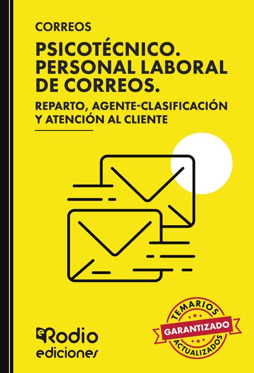 CORREOS 2025 Psicot233cnico Personal Laboral de Correos Reparto Agente-Clasificaci243n y Atenci243n
