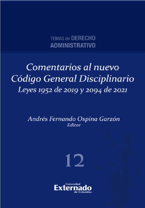 Comentarios al nuevo Codigo General Disciplinario