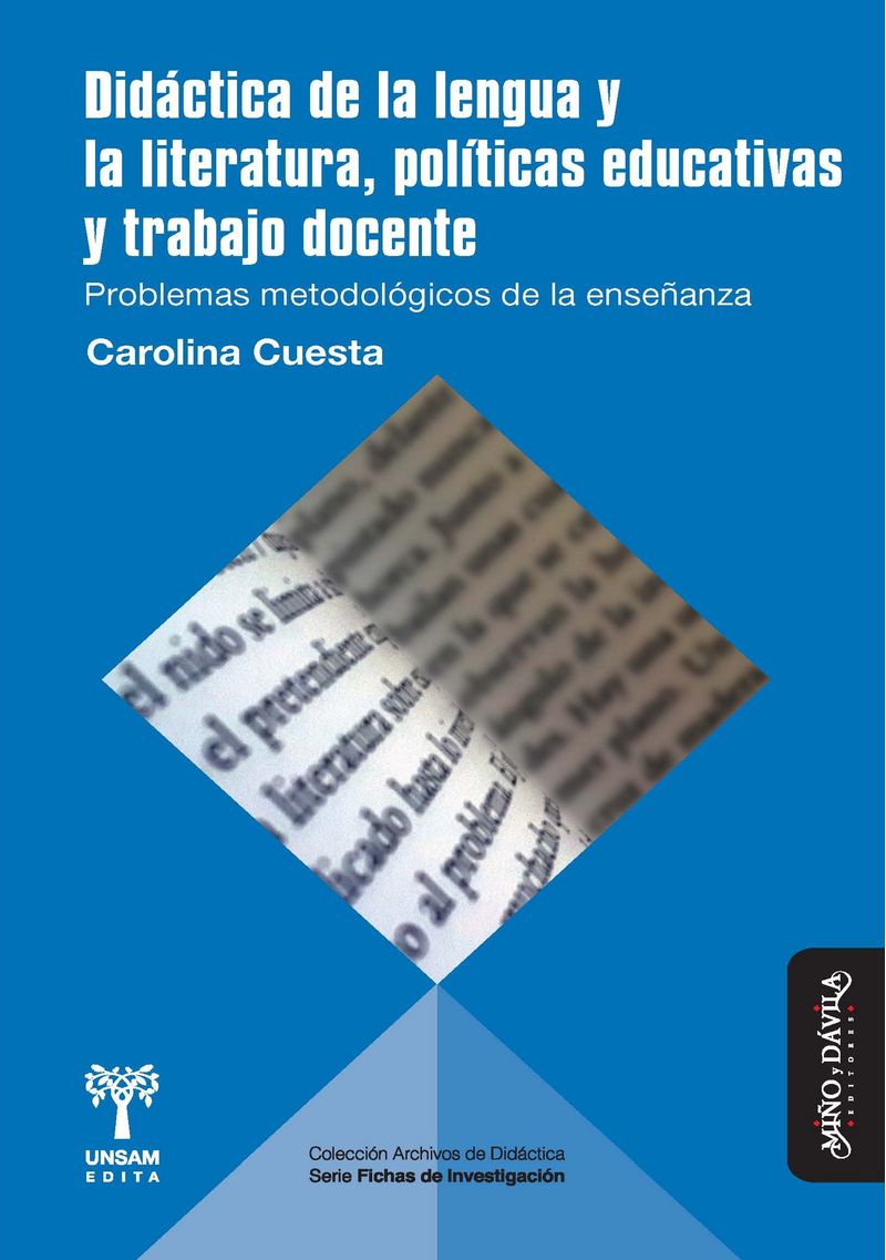 Didactica de la lengua y la literatura politicas educativas y trabajo docente Problemas metodologico