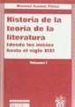 Historia de la teoria de la literatura I Desde los inicios hasta el siglo XIX