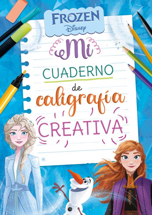 MI CUADERNO DE CALIGRAFIA CON FROZEN