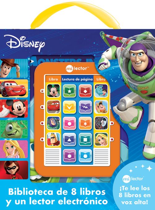 MI LECTOR DISNEY BIBLIOTECA DE 8 LIBROS Y LECTOR