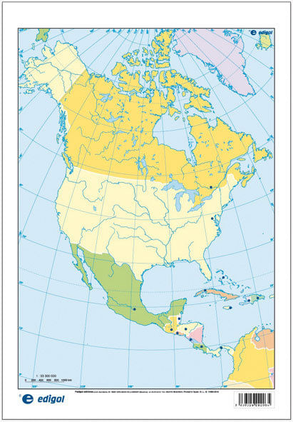 mapa america del norte politico