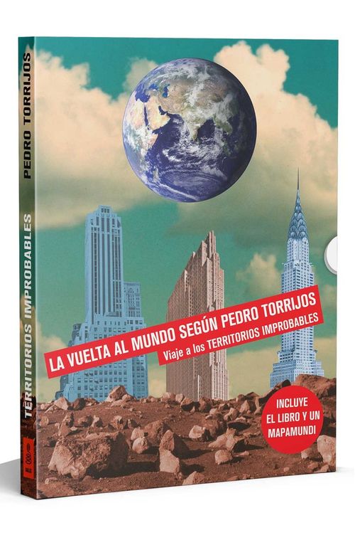 ESTUCHE TERRITORIOS IMPROBABLES LIBRO  MAPAMUNDI DESPLEGABLE