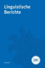 bw-linguistische-berichte-heft-281-helmut-buske-verlag-9783967699456