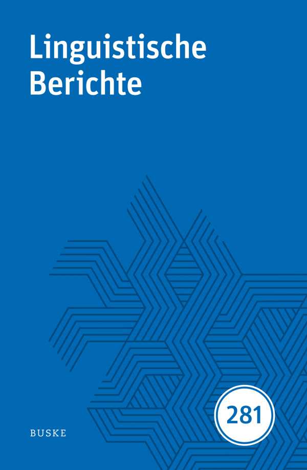 bw-linguistische-berichte-heft-281-helmut-buske-verlag-9783967699456