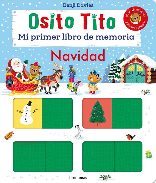 Osito Tito Mi primer libro de memoria Navidad