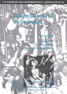 Sobre la teoría de la pena