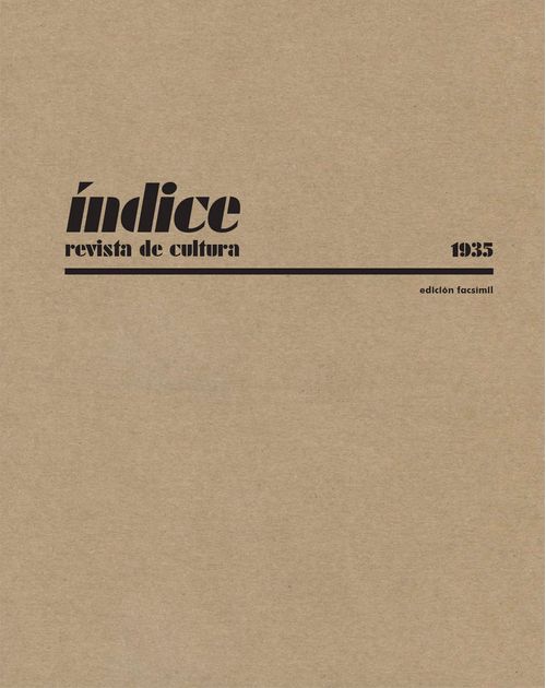 INDICE REVISTA DE CULTURA