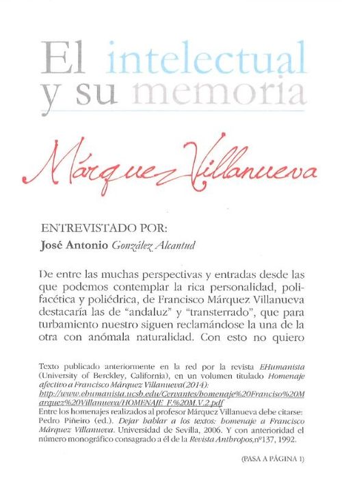 Marquez Villanueva