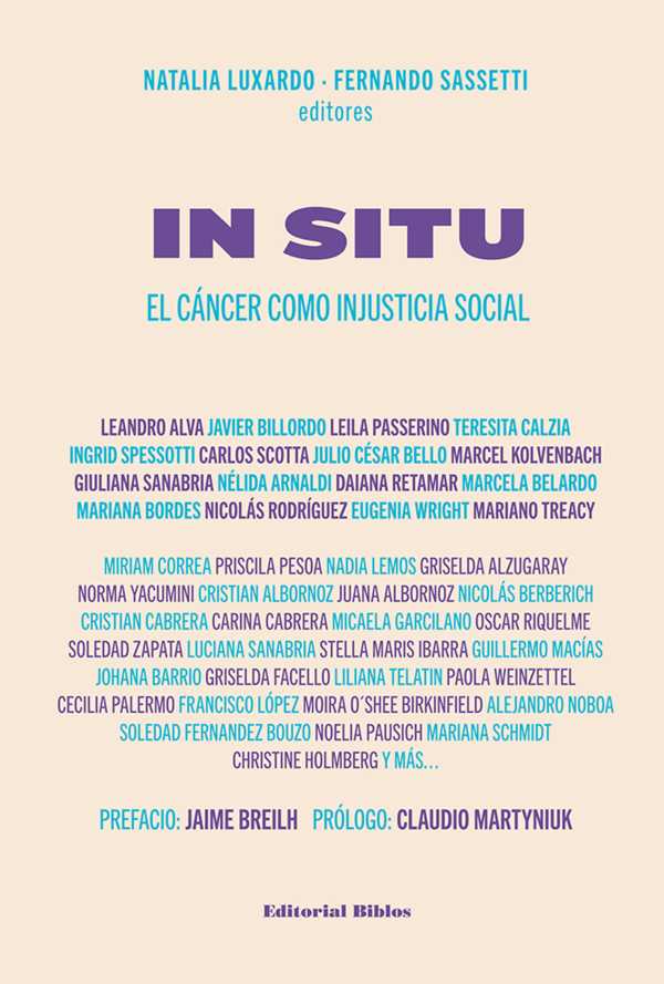 bw-in-situ-el-caacutencer-como-injusticia-social-editorial-biblos-9789876919579