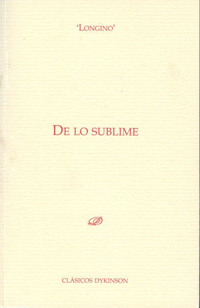 De lo sublime