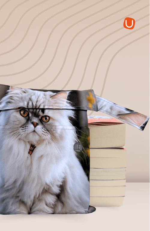 Funda GOLD  Gato blanco