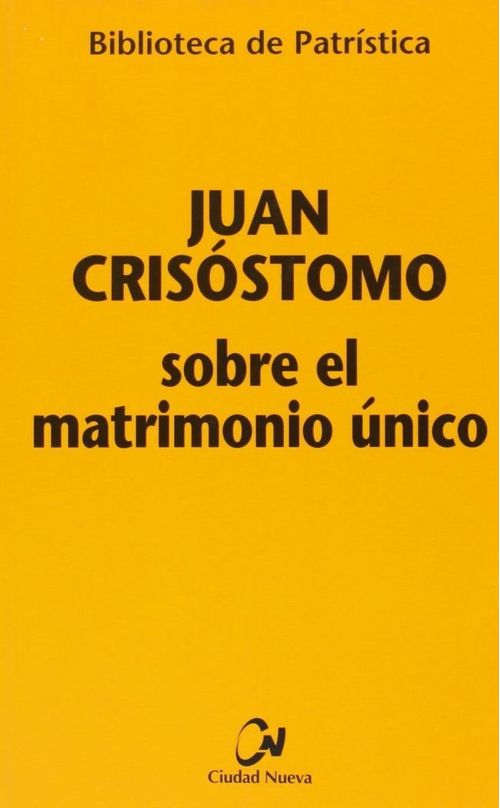 Sobre el matrimonio unico