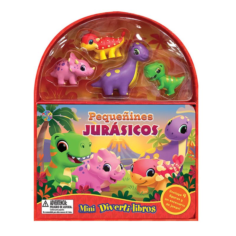 PEQUENINES JURASICOS MINI DIVERTI-LIBROS