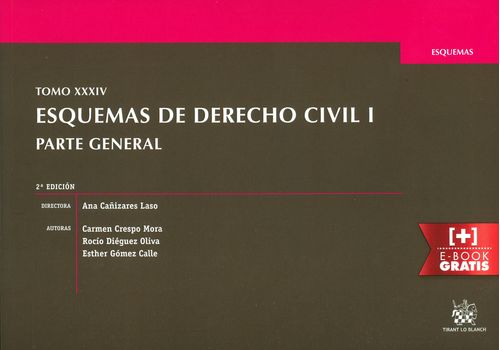 Esquemas de derecho civil I Parte general tomo XXXIV