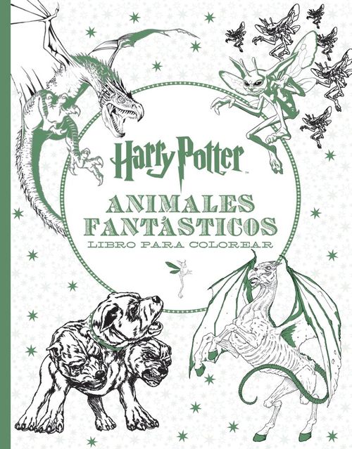 HARRY POTTER-ANIMALES FANTASTICOS LIBRO PARA COLOREAR