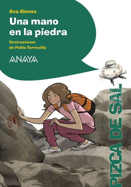 Una mano en la piedra