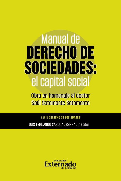 Manual de Derecho de Sociedades